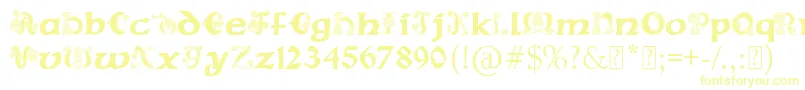 フォントPaulsCelticFont2 – 黄色のフォント