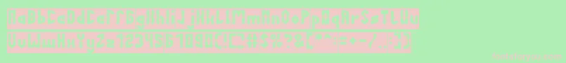 fuente AntiqueRetroInverse – Fuentes Rosadas Sobre Fondo Verde