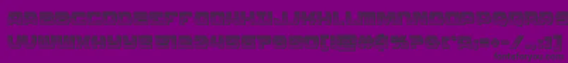 Olympiccarrierchrome Font – Black Fonts on Purple Background