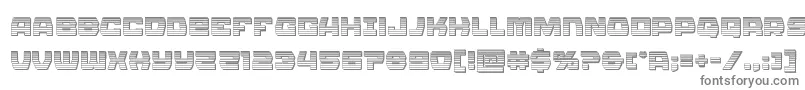 Olympiccarrierchrome Font – Gray Fonts on White Background