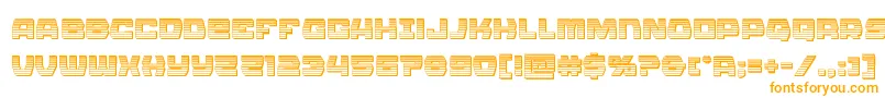 Olympiccarrierchrome Font – Orange Fonts on White Background