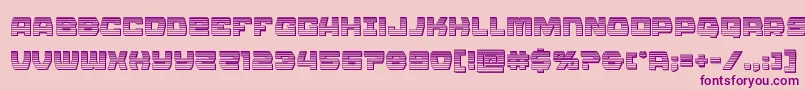 Olympiccarrierchrome Font – Purple Fonts on Pink Background