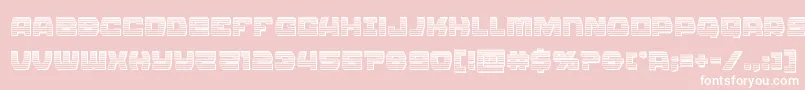 Olympiccarrierchrome Font – White Fonts on Pink Background