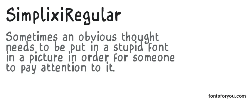 SimplixiRegular Font
