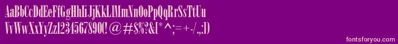 Nirvana Font – Pink Fonts on Purple Background