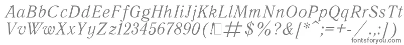 Quantita-fontti – harmaat kirjasimet valkoisella taustalla