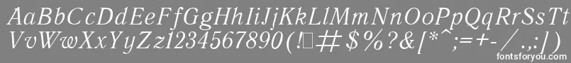 Quantita Font – White Fonts on Gray Background