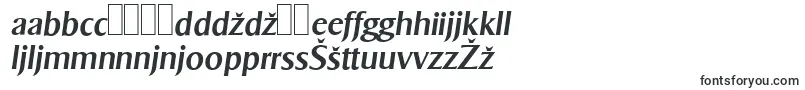 Шрифт SigvarserialMediumItalic – хорватские шрифты