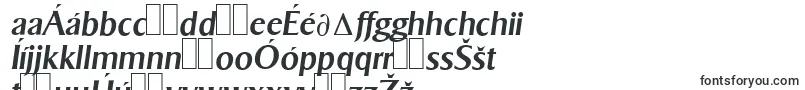 フォントSigvarserialMediumItalic – チェコのフォント