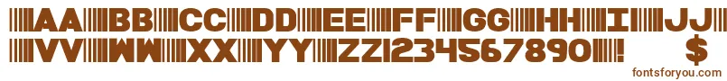Więcej informacji o czcionce BamfBold Czcionka BamfBold – brązowe czcionki