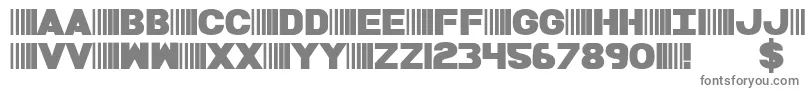 Czcionka BamfBold – szare czcionki