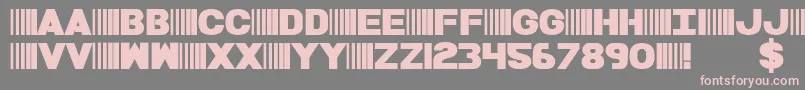 Weitere Informationen zur BamfBold-Schriftart BamfBold-Schriftart – Rosa Schriften auf grauem Hintergrund