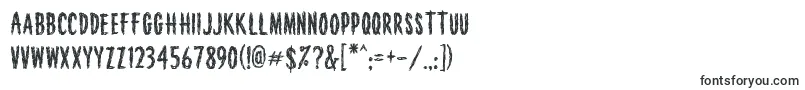 Шрифт Houseofhorror – прямые шрифты