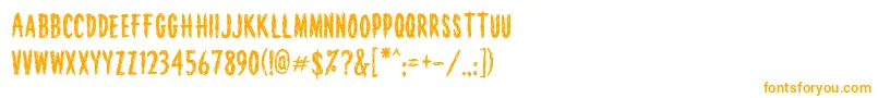 Houseofhorror Font – Orange Fonts on White Background