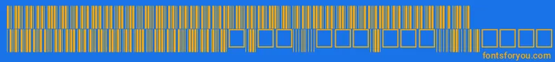 fuente C39p36dltt – Fuentes Naranjas Sobre Fondo Azul