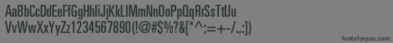 Partnerultracondensed Font – Black Fonts on Gray Background