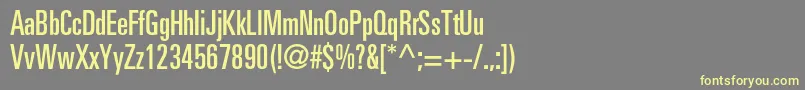 Partnerultracondensed Font – Yellow Fonts on Gray Background