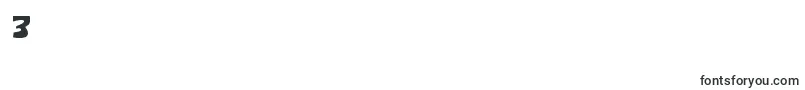 SerifaComica-Schriftart – Schriften für die Ziffer 3