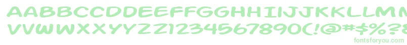 ActionManExtended Font – Green Fonts on White Background