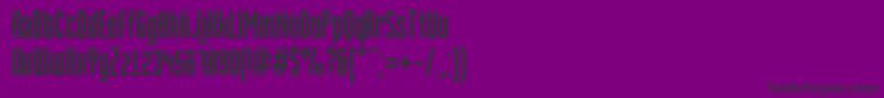 フォントMartenc – 紫の背景に黒い文字