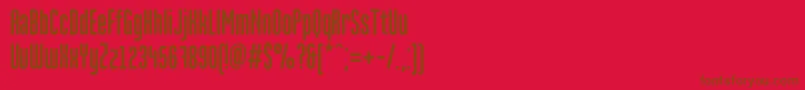 Шрифт Martenc – коричневые шрифты на красном фоне