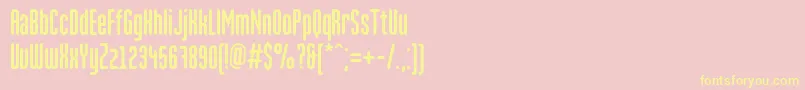 Martenc Font – Yellow Fonts on Pink Background