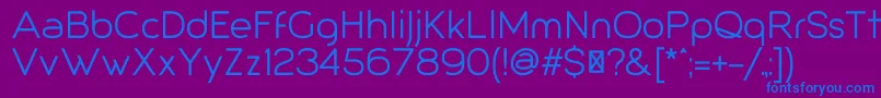 Giorgio Font – Blue Fonts on Purple Background