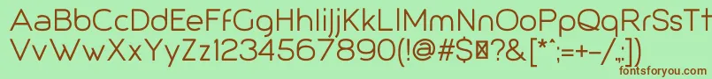 Giorgio Font – Brown Fonts on Green Background