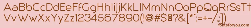 Giorgio Font – Brown Fonts on Pink Background