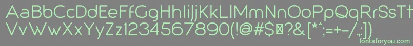 Weitere Informationen zur Giorgio-Schriftart Giorgio-Schriftart – Grüne Schriften auf grauem Hintergrund