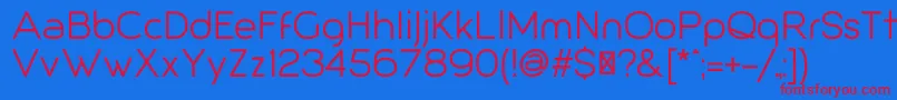 Giorgio Font – Red Fonts on Blue Background