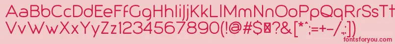Giorgio Font – Red Fonts on Pink Background