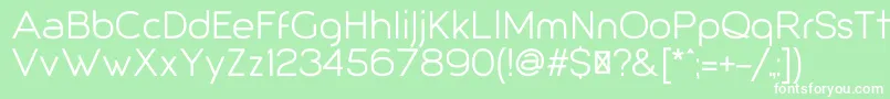 Giorgio Font – White Fonts on Green Background