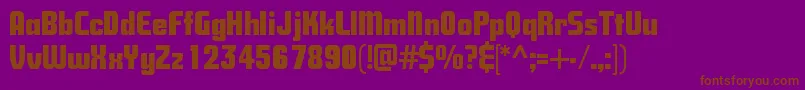 Savingsbond Font – Brown Fonts on Purple Background
