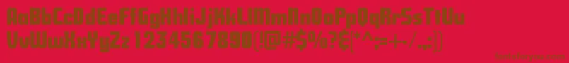 fuente Savingsbond – Fuentes Marrones Sobre Fondo Rojo
