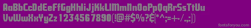Savingsbond Font – Gray Fonts on Purple Background
