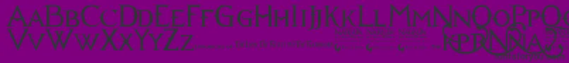 Narniabll Font – Black Fonts on Purple Background