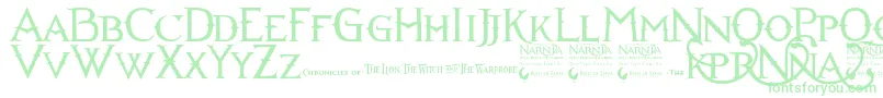 Narniabll Font – Green Fonts on White Background