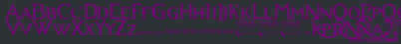 Narniabll Font – Purple Fonts on Black Background