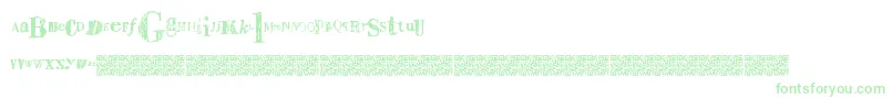 Sailaway-Schriftart – Grüne Schriften