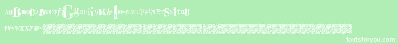 Sailaway Font – White Fonts on Green Background