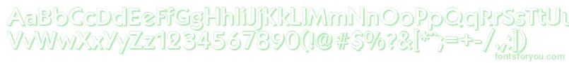 KoblenzshadowMediumRegular Font – Green Fonts on White Background