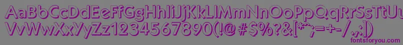 KoblenzshadowMediumRegular Font – Purple Fonts on Gray Background