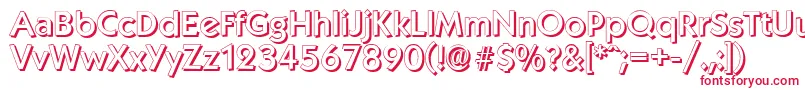 KoblenzshadowMediumRegular Font – Red Fonts