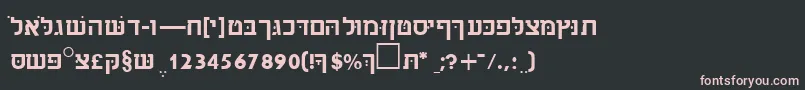 Шрифт SabrasskRegular – розовые шрифты на чёрном фоне
