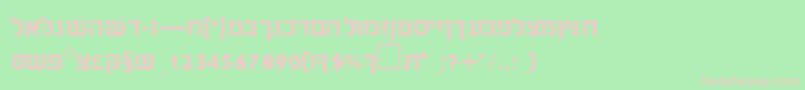 SabrasskRegular Font – Pink Fonts on Green Background