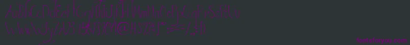 AustieBostInWonderland Font – Purple Fonts on Black Background