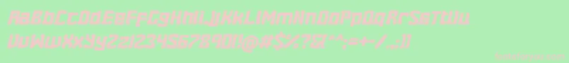 EightballSkewed Font – Pink Fonts on Green Background