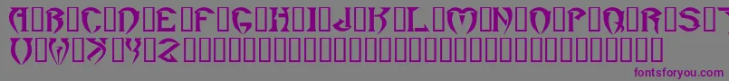 Roar Font – Purple Fonts on Gray Background