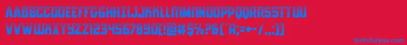 Antilleshalf Font – Blue Fonts on Red Background